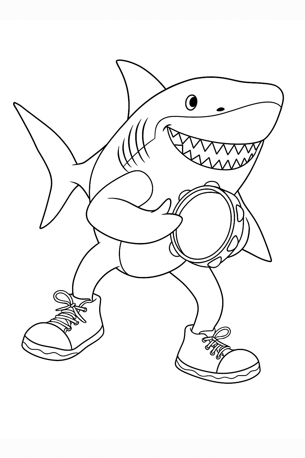 Tralalero Tralala Variant 2 coloring page for children