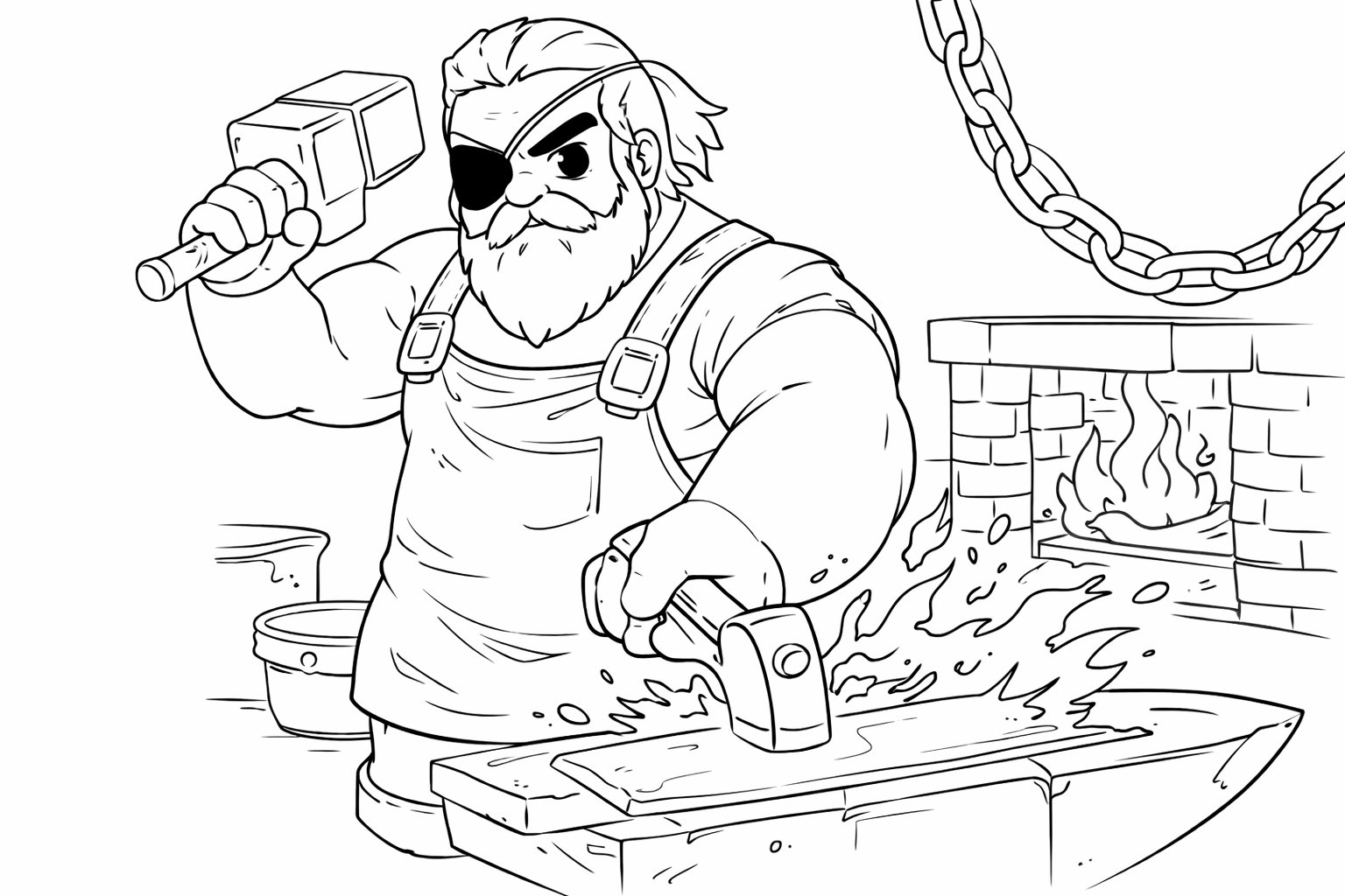 The Forge Roblox Malvorlage Linienzeichnung