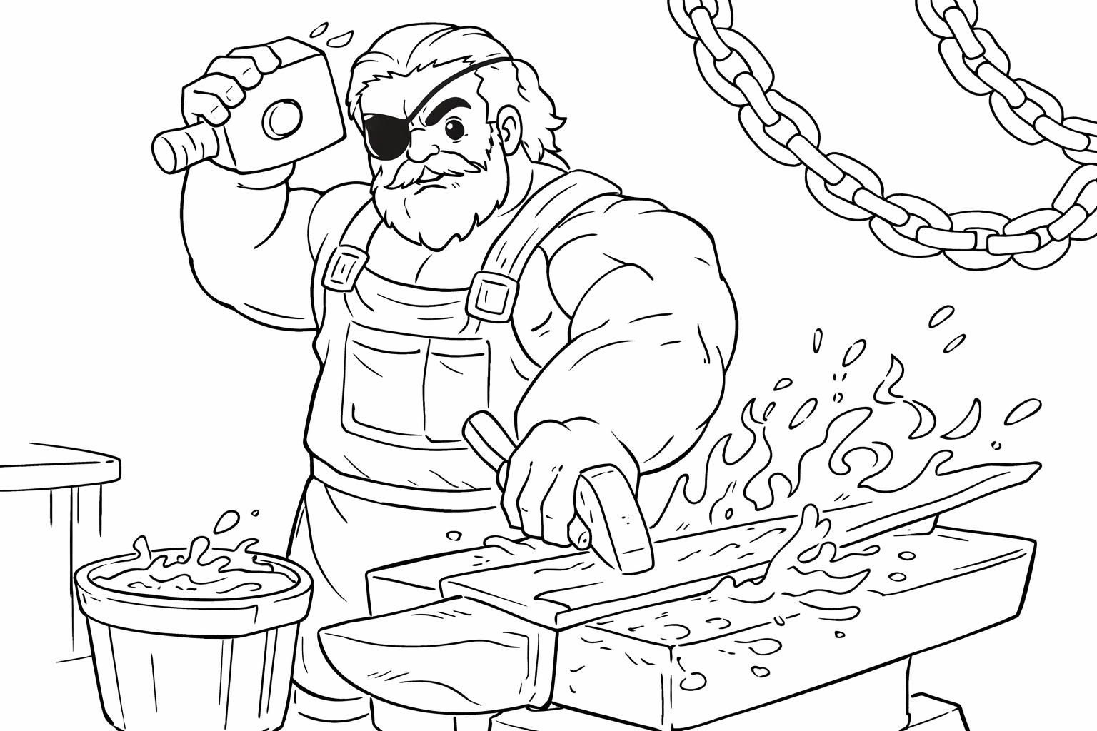 The Forge Roblox Malvorlage Linienzeichnung