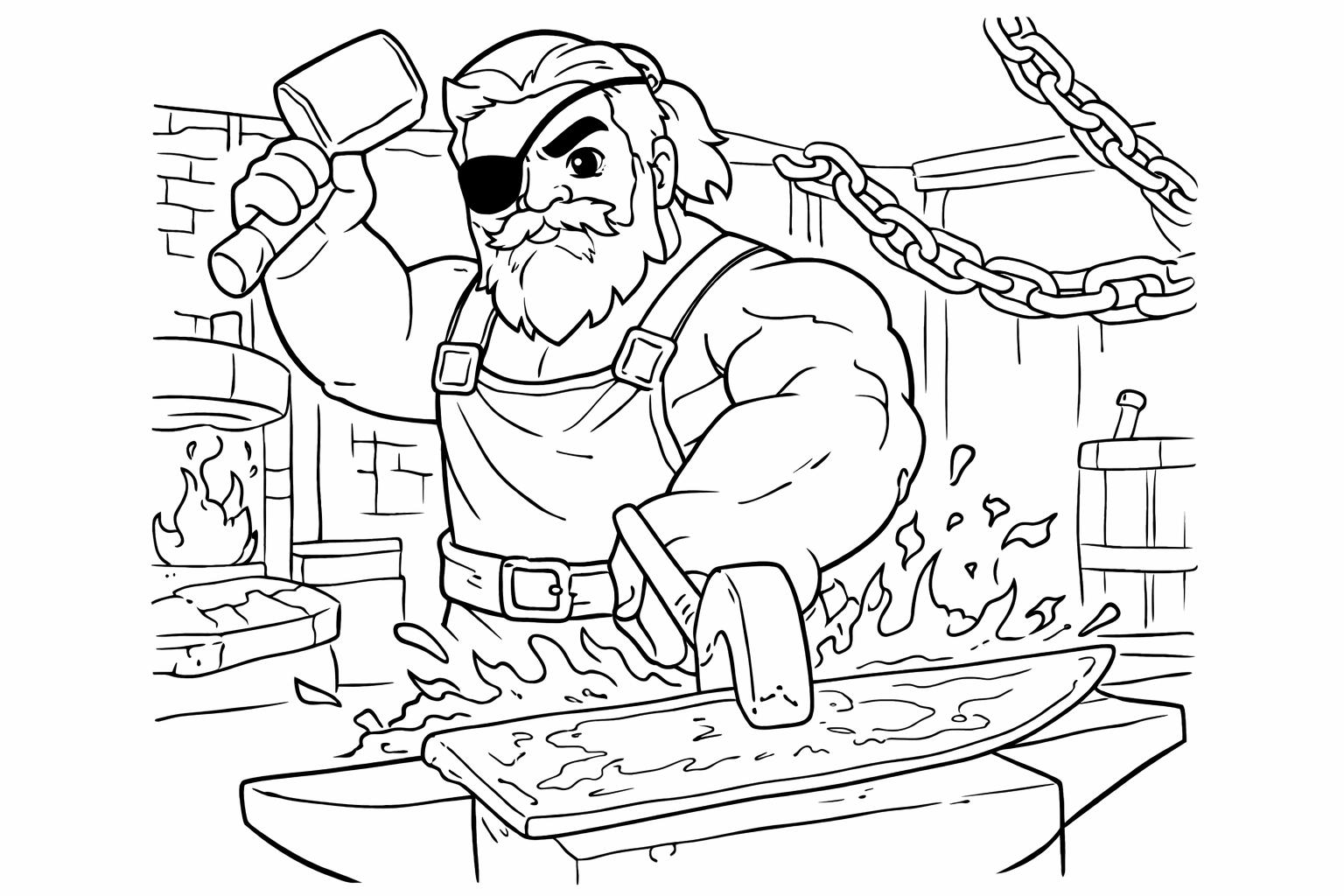 The Forge Roblox Malvorlage Linienzeichnung