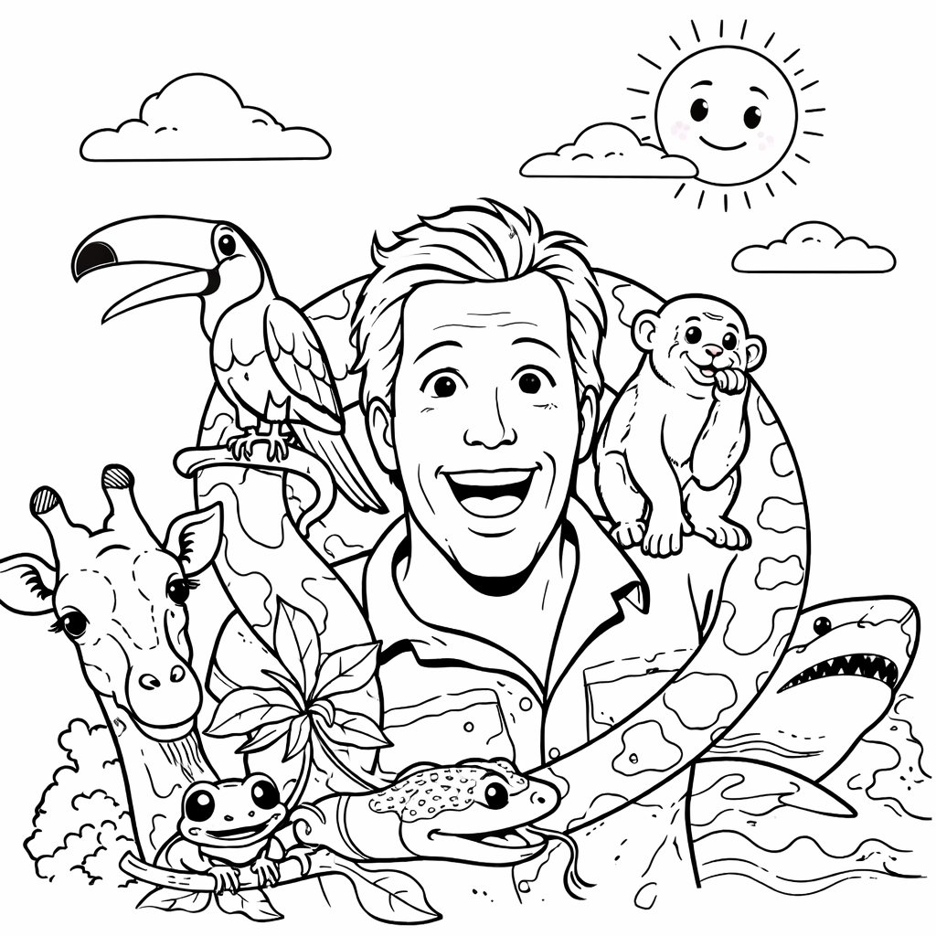 Freek Vonk coloring page line art