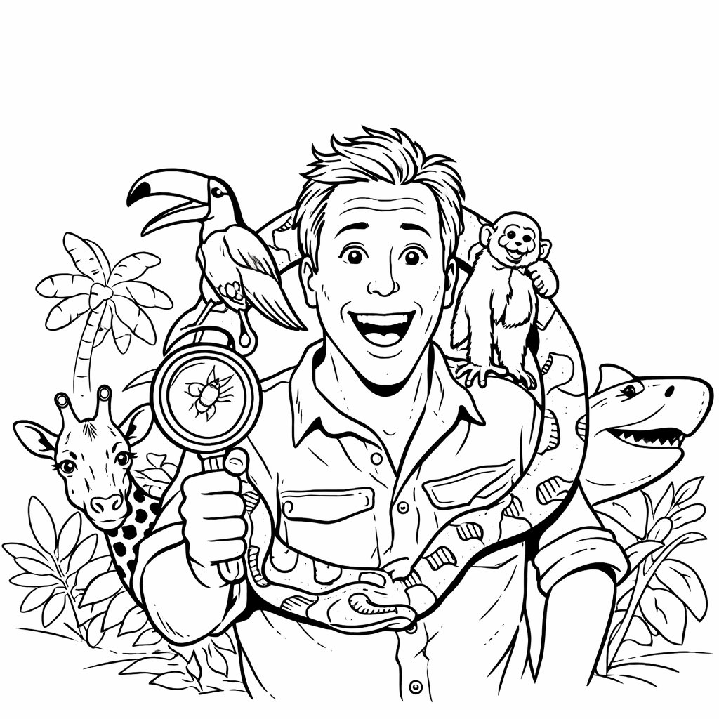 Freek Vonk coloring page line art