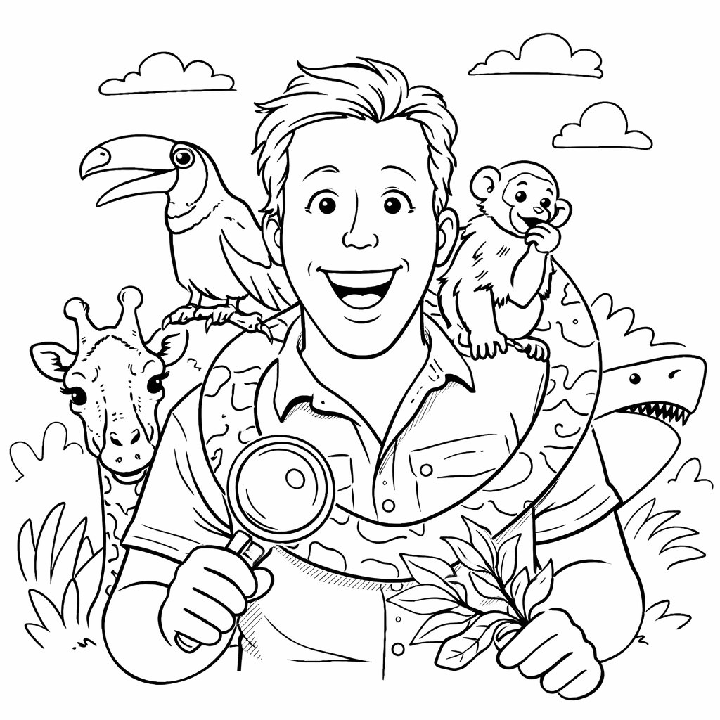 Freek Vonk coloring page line art