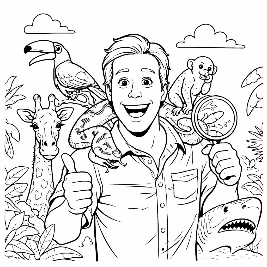 Freek Vonk coloring page line art