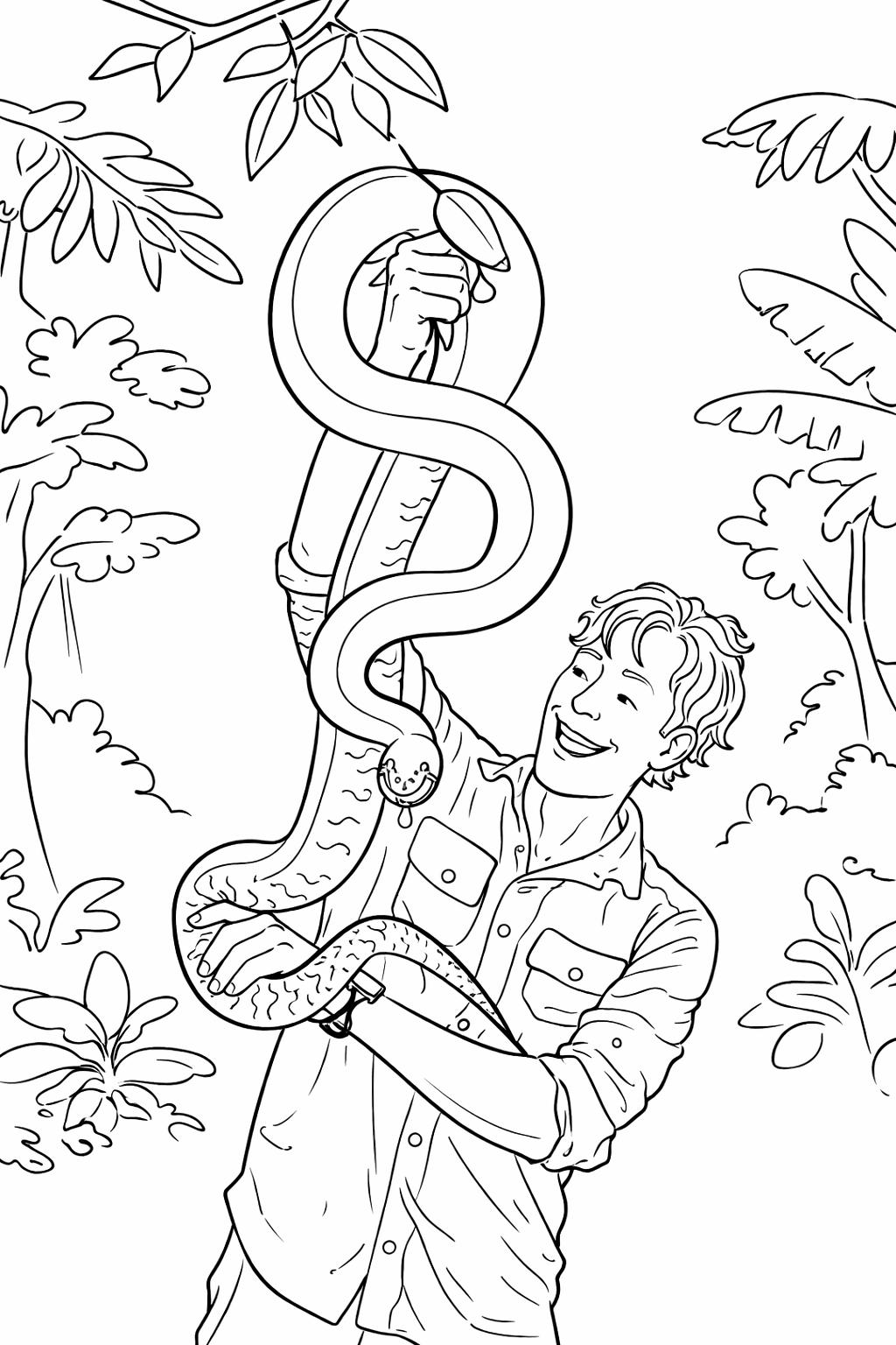 Freek Vonk coloring page line art