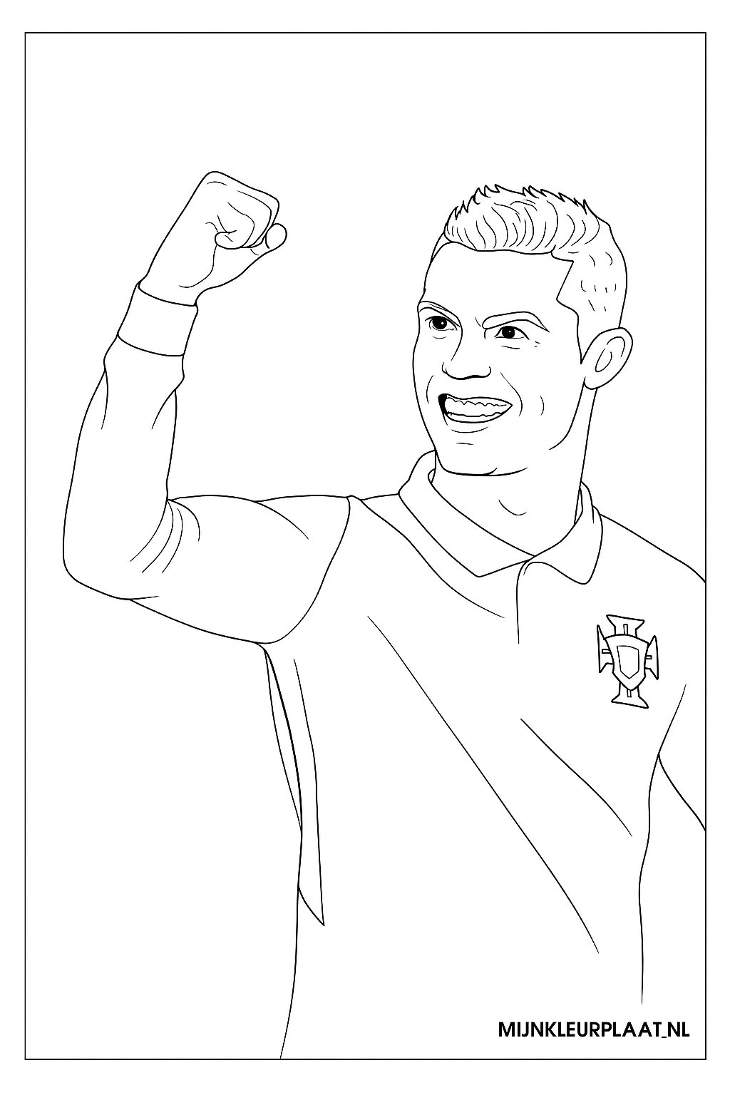 Ronaldo Variant 1 coloring page for children