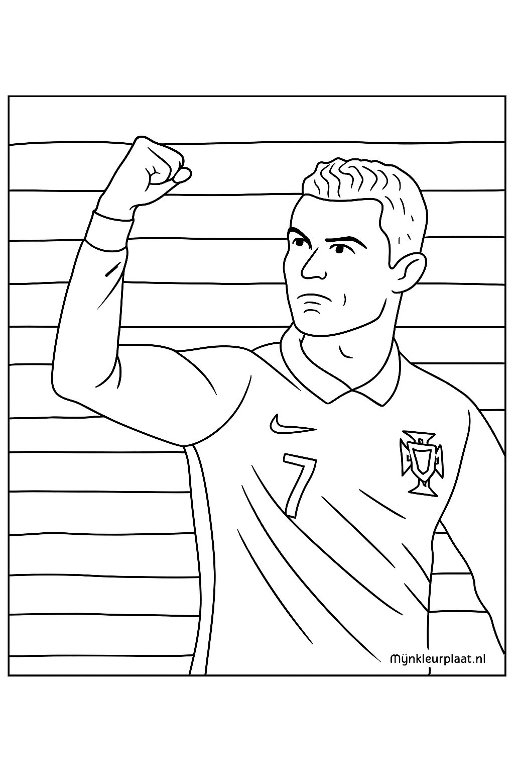 Ronaldo Variant 2 coloring page for children
