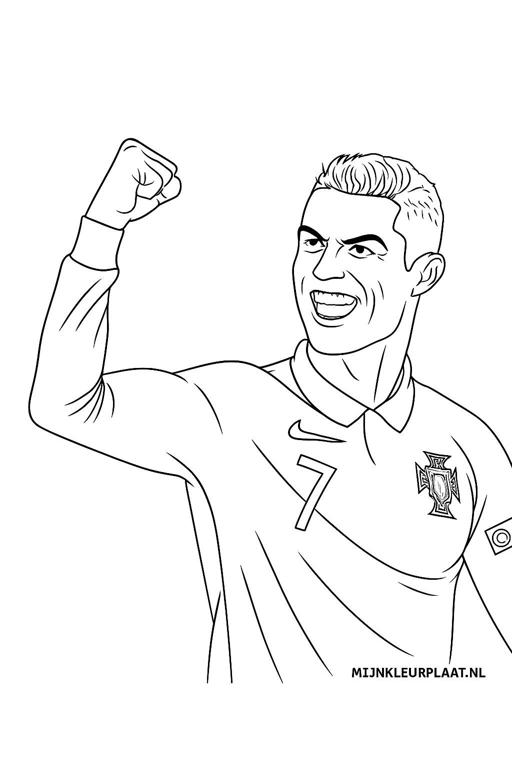 Ronaldo Variant 3 coloring page for children
