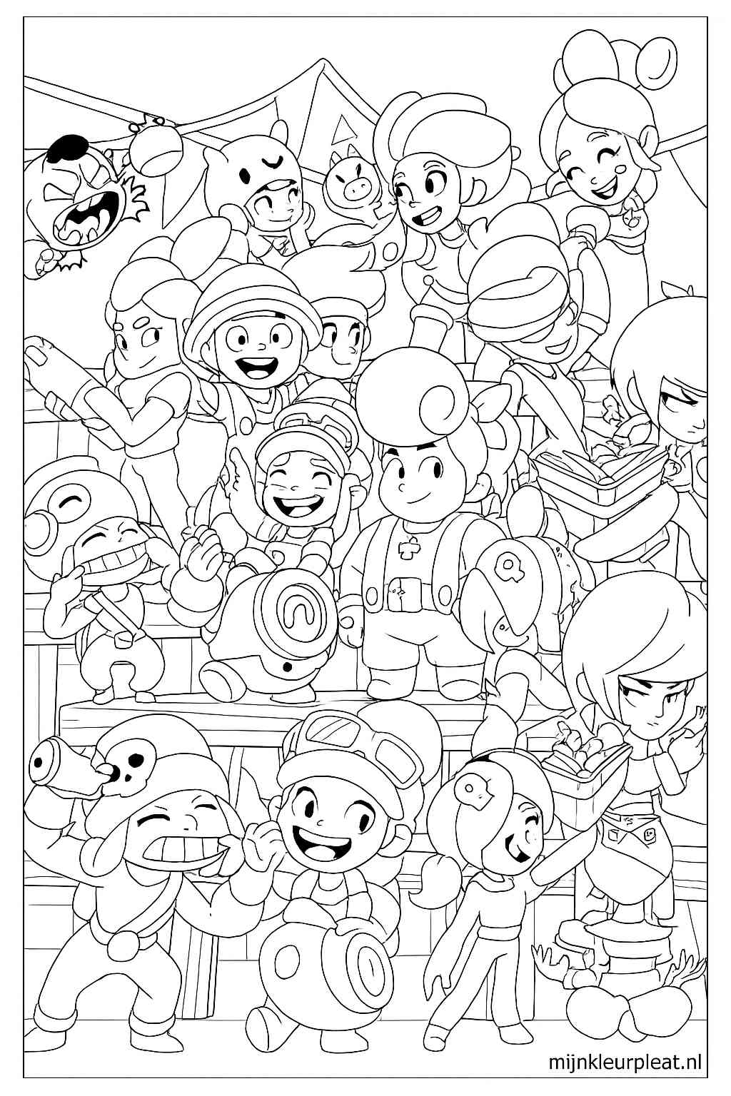 Brawl Stars Variant 1 coloring page for children