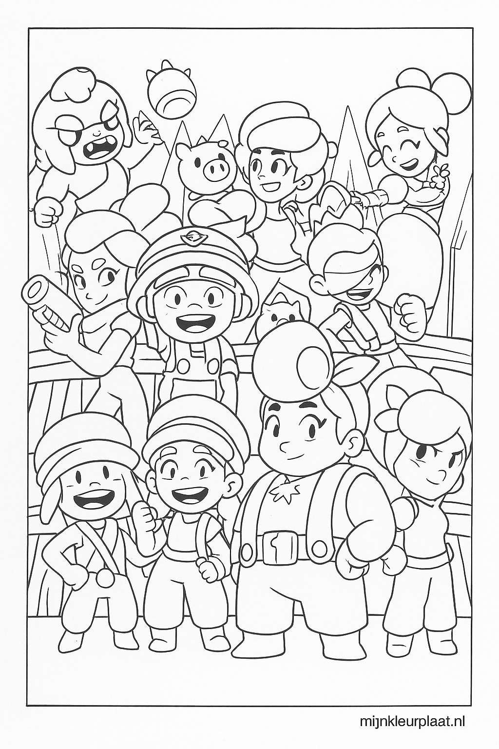 Brawl Stars Variant 2 coloring page for children