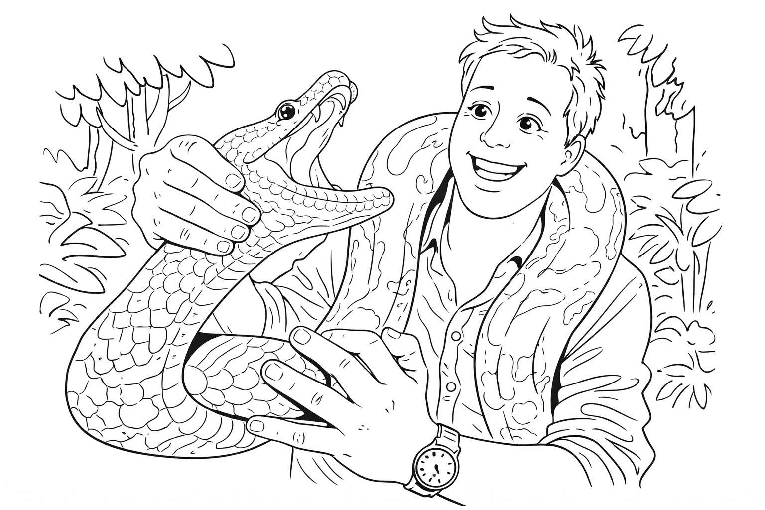 freek vonk coloring page line art