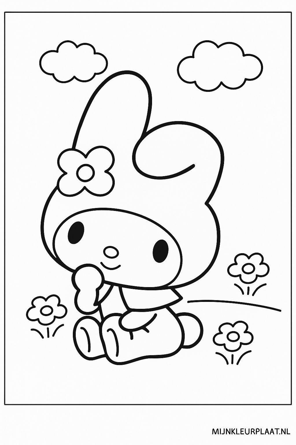 My Melody Variant 1 coloring page for children