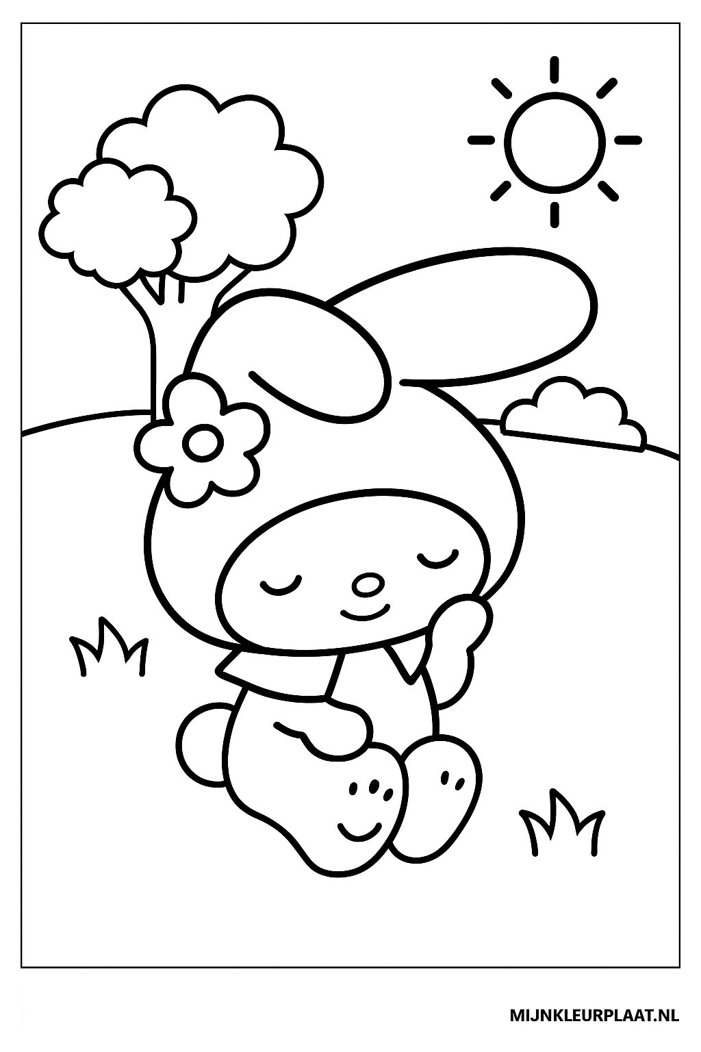 My Melody Variant 3 coloring page for children