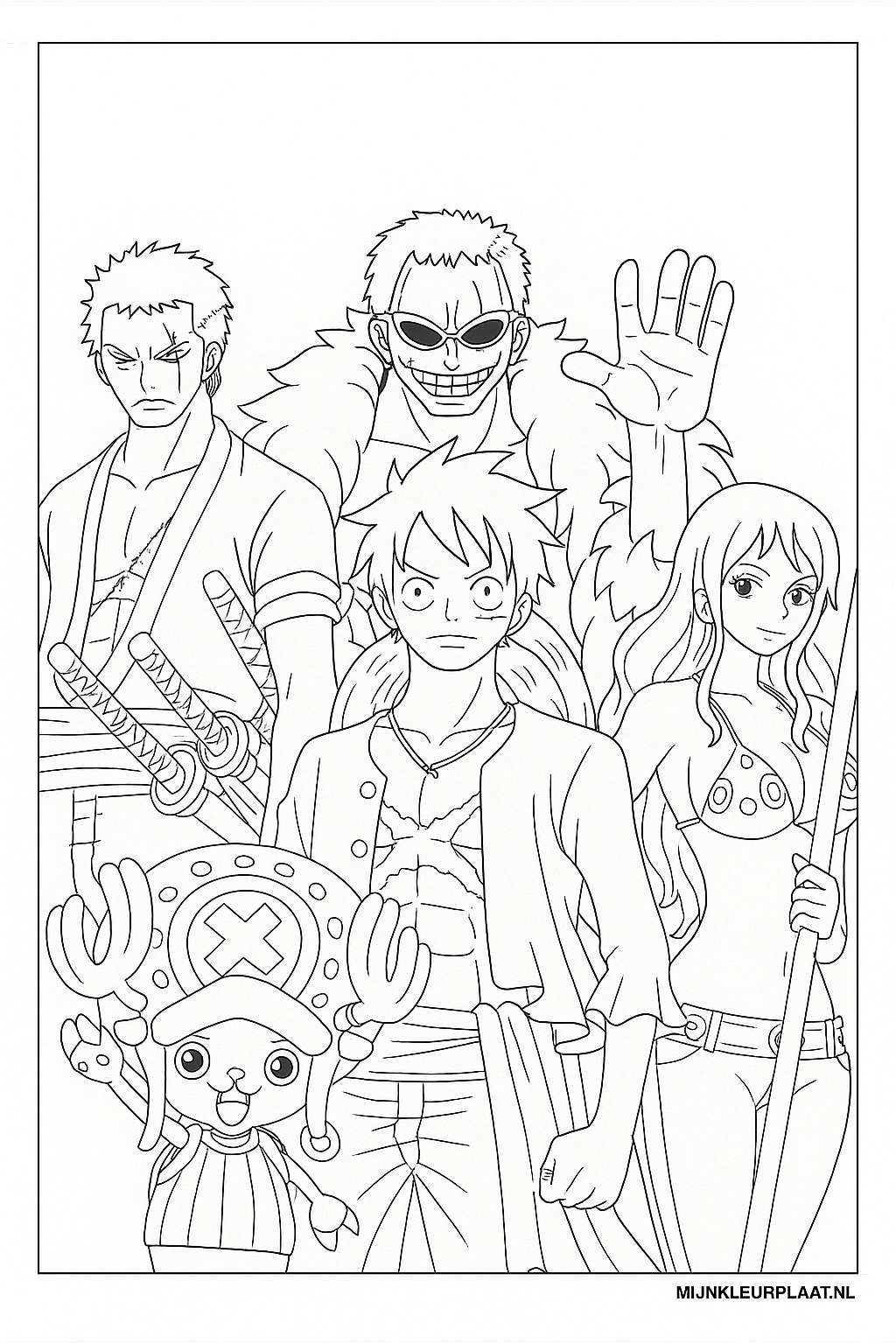 One Piece Variant 1 coloring page for children