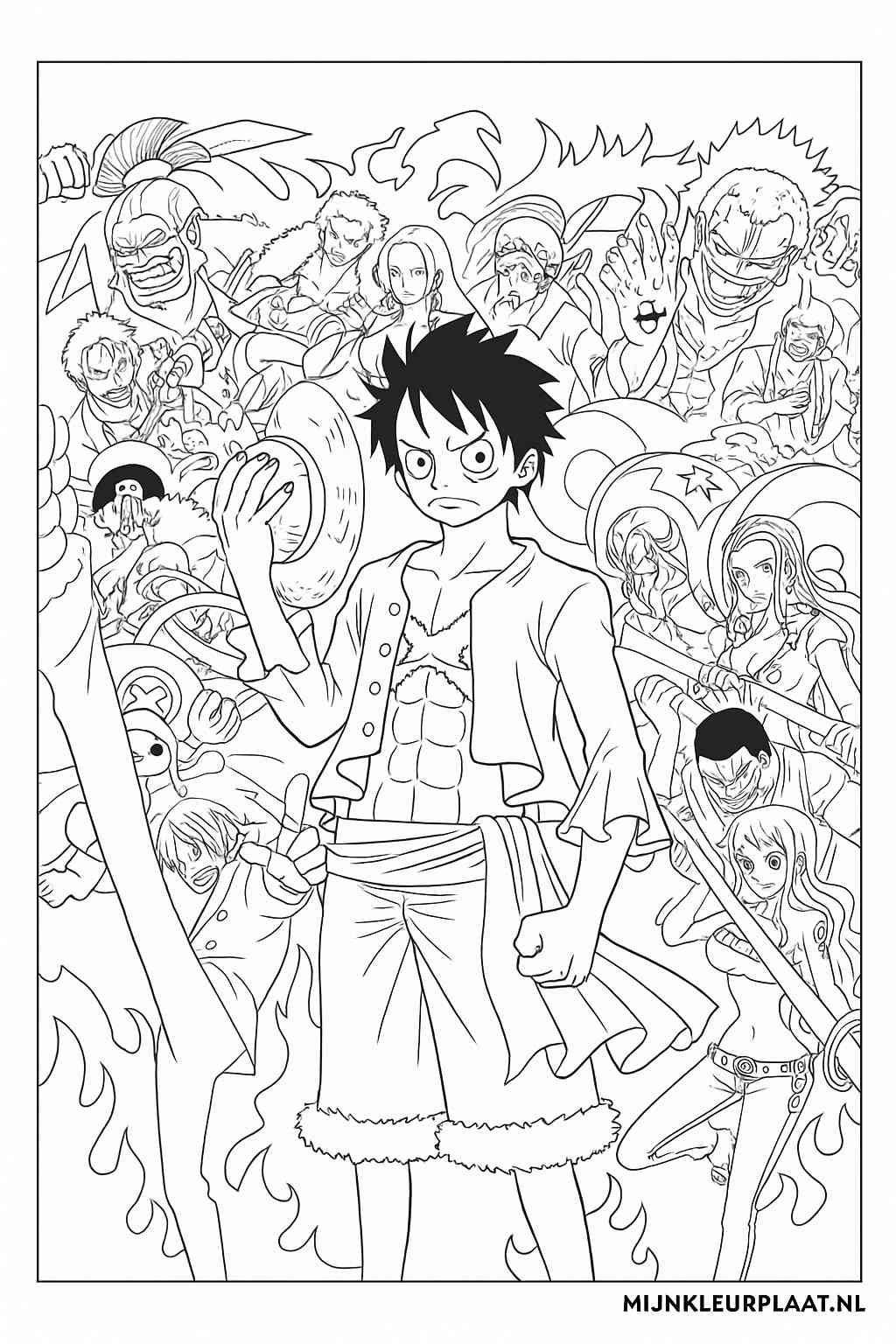 One Piece Variant 2 coloring page for children
