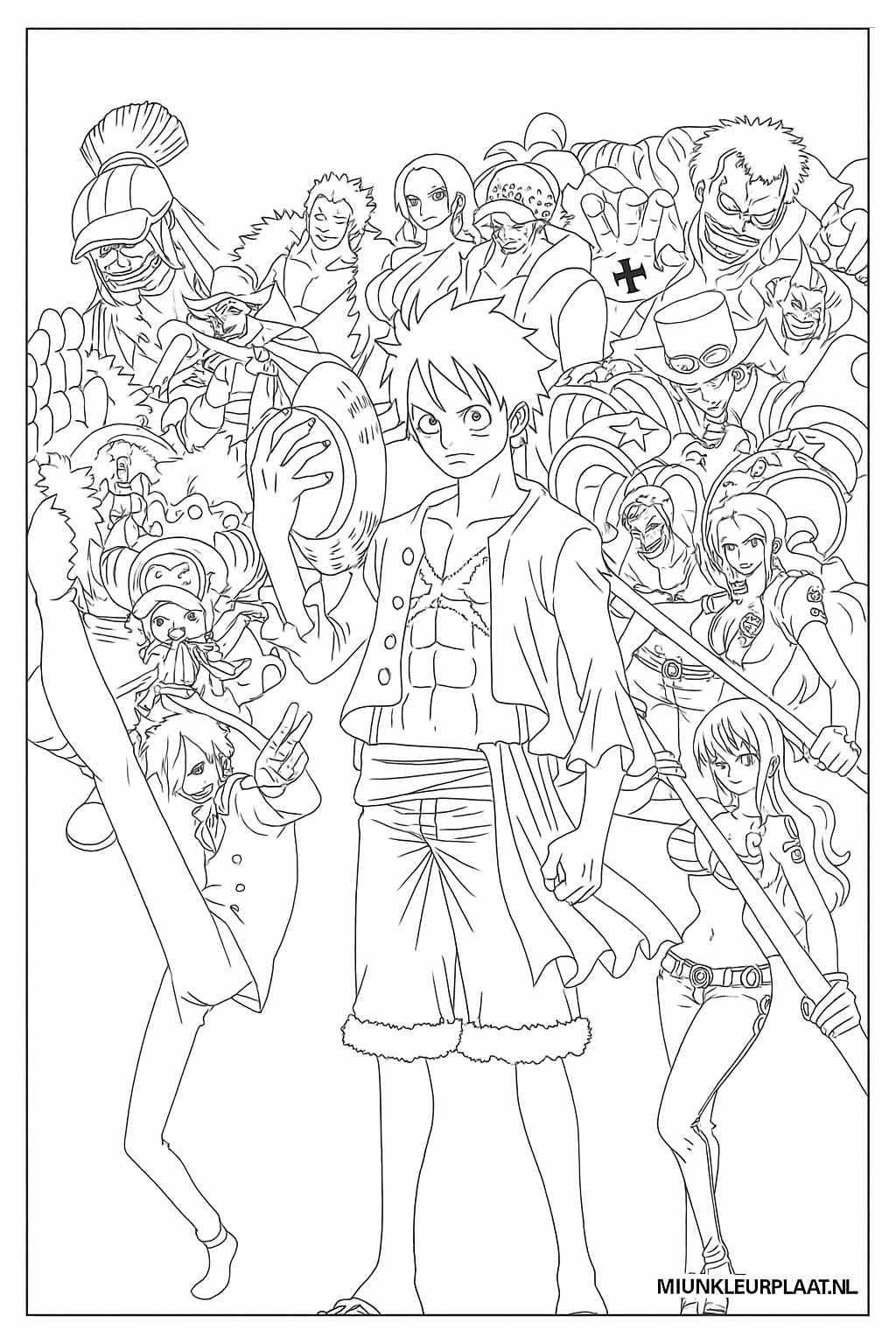 One Piece Variant 3 coloring page for children