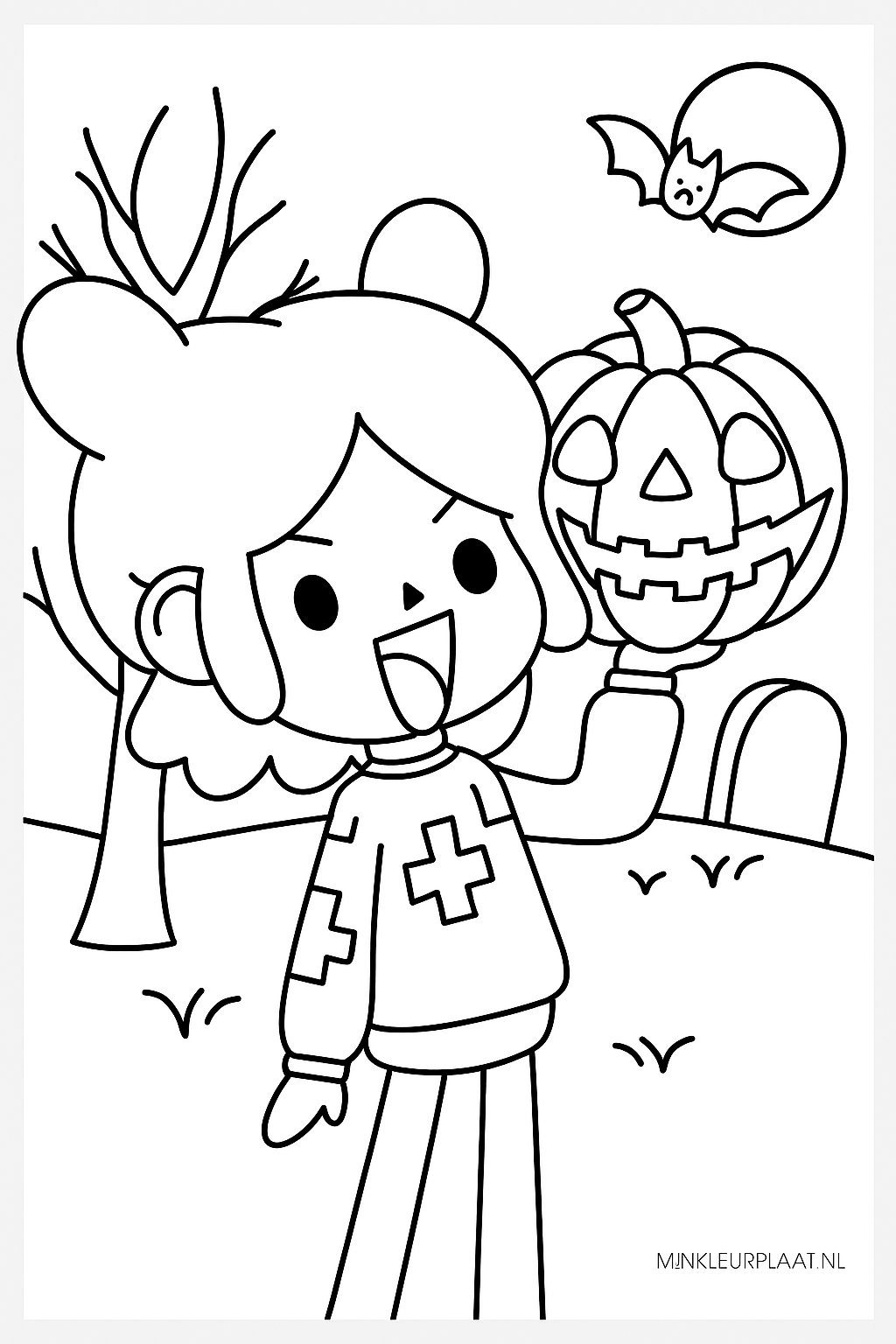Toca Boca Variant 4 coloring page for children