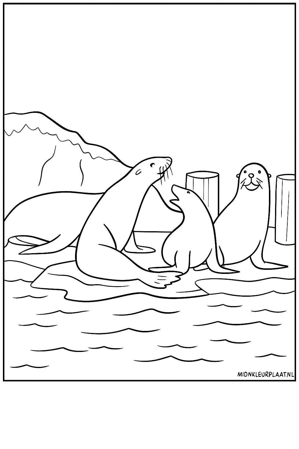 Zeedieren Variant 4 coloring page for children