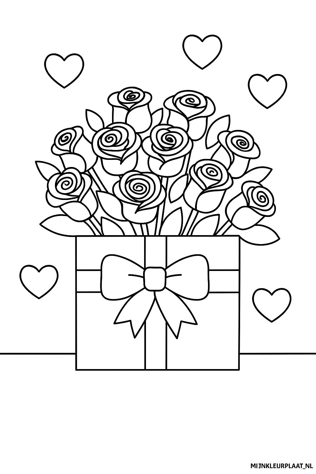 Valentijnsdag Variant 4 coloring page for children