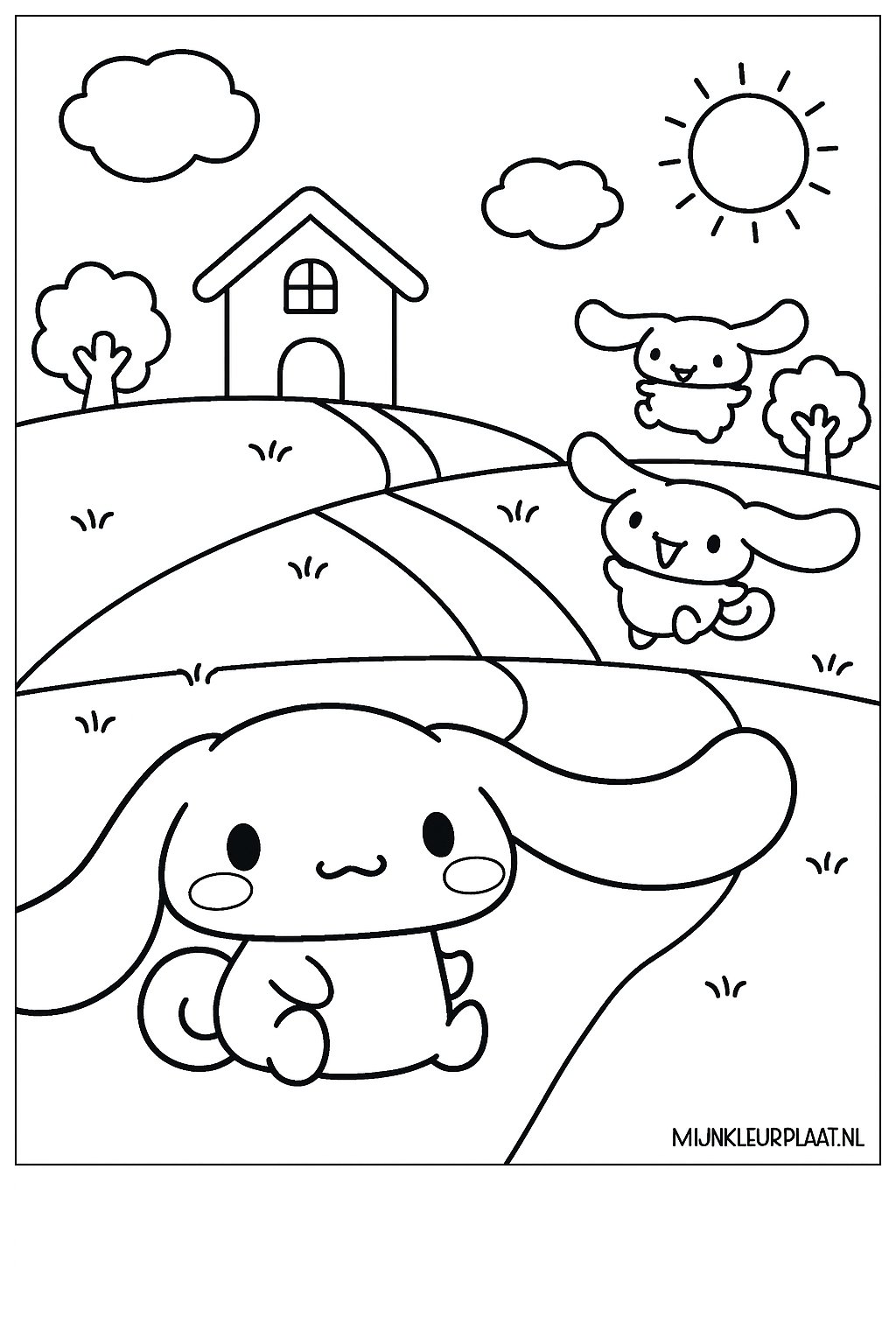 Cinnamoroll Variant 3 coloring page for children