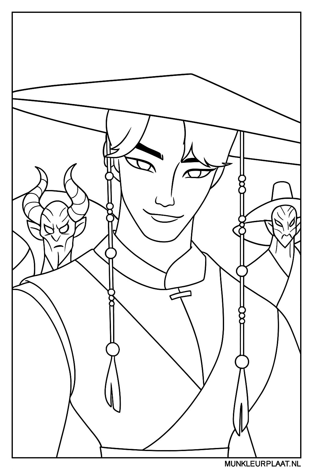 Saja Boys Demon Hunters Variant 2 coloring page for children
