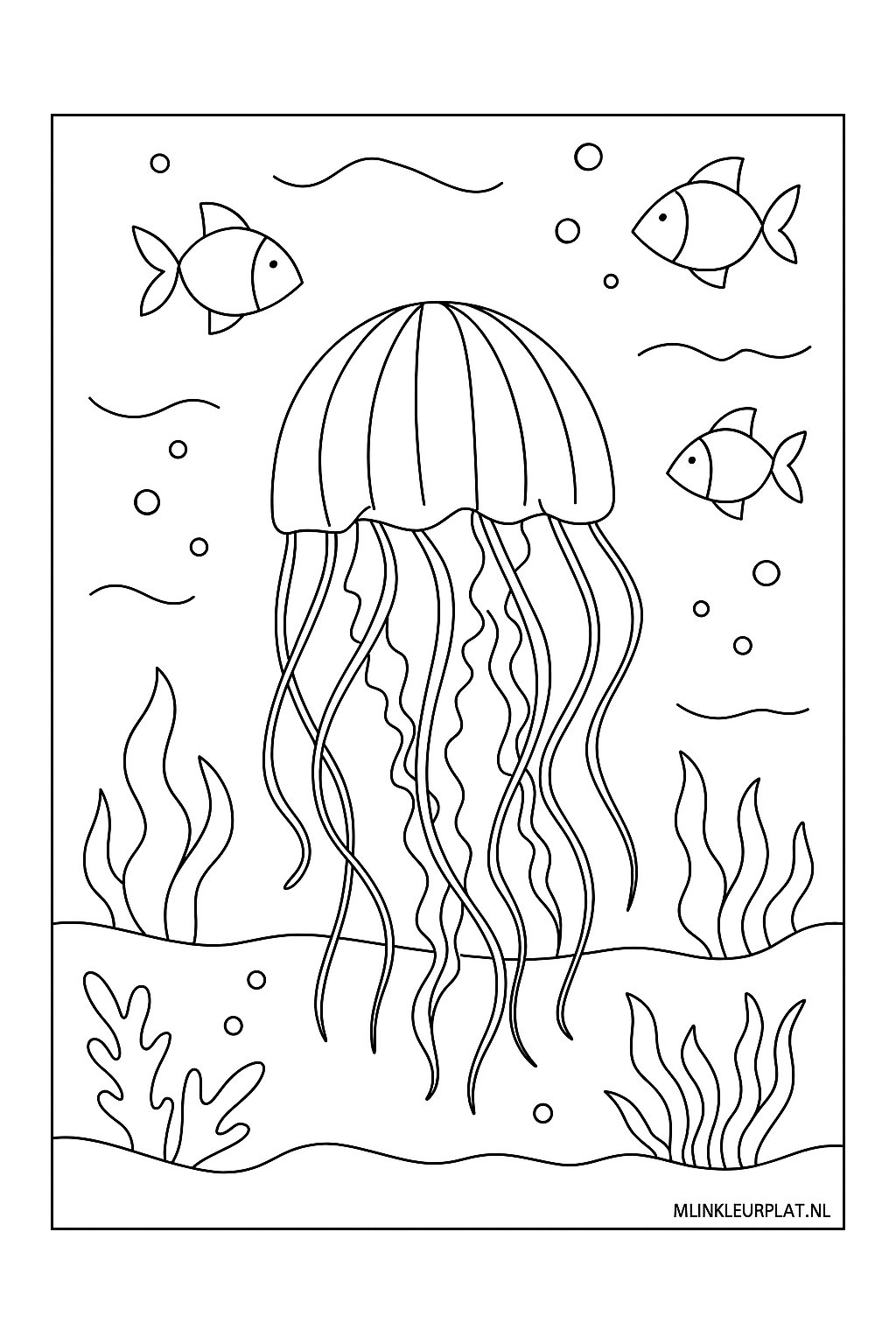 Zeedieren Variant 1 coloring page for children