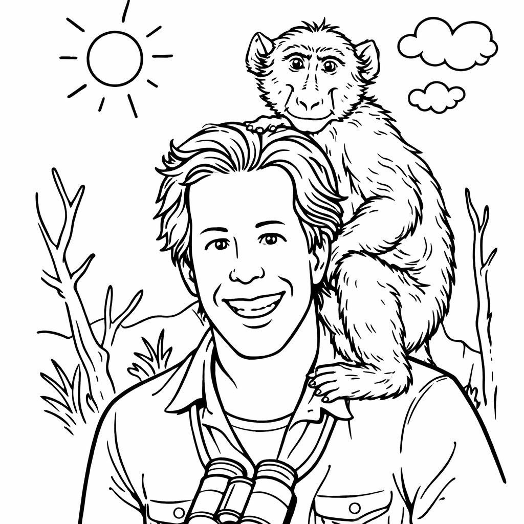 freek vonk coloring page line art