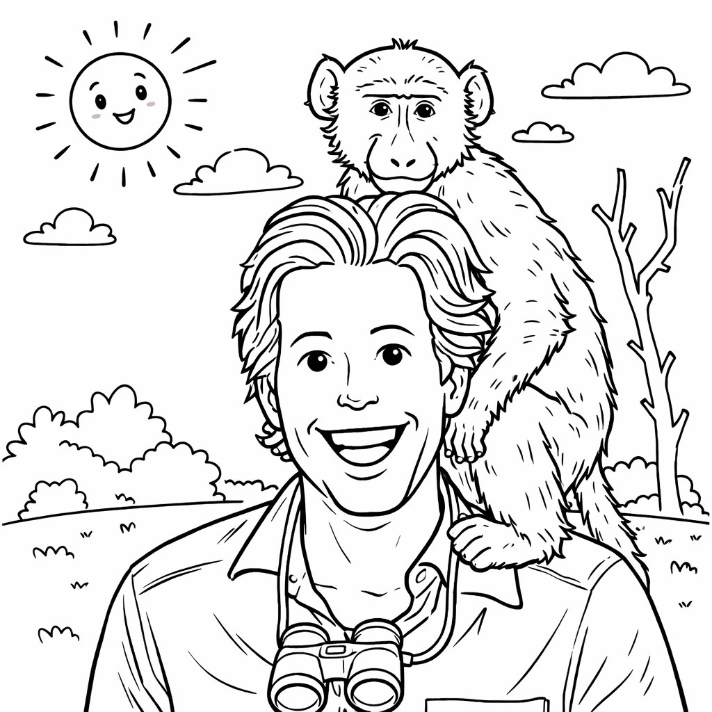 freek vonk coloring page line art