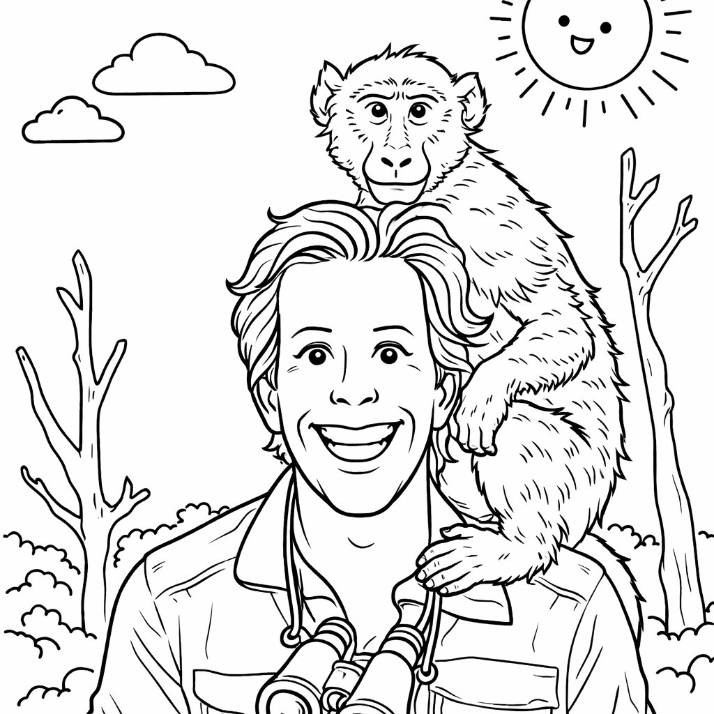 freek vonk coloring page line art