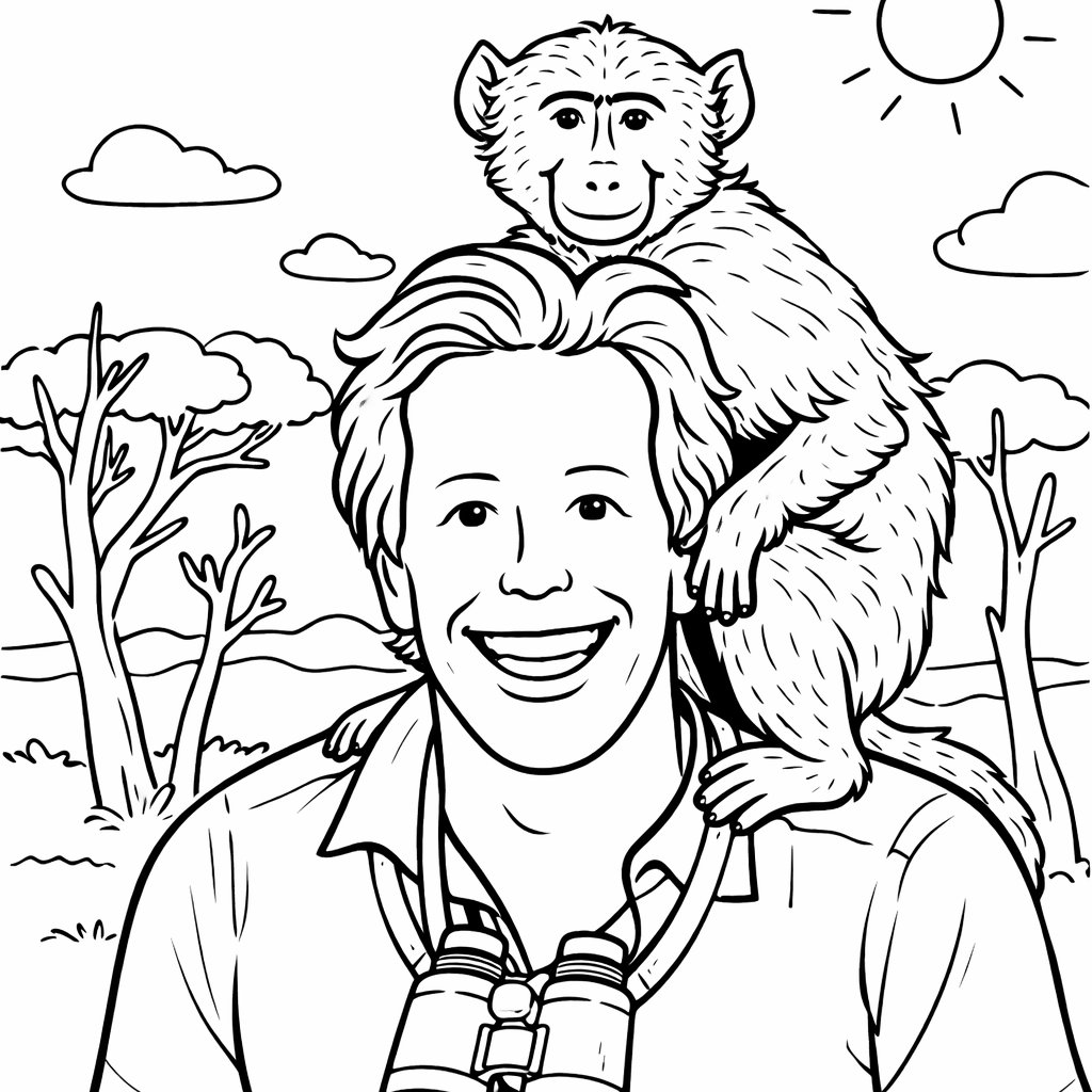 freek vonk coloring page line art