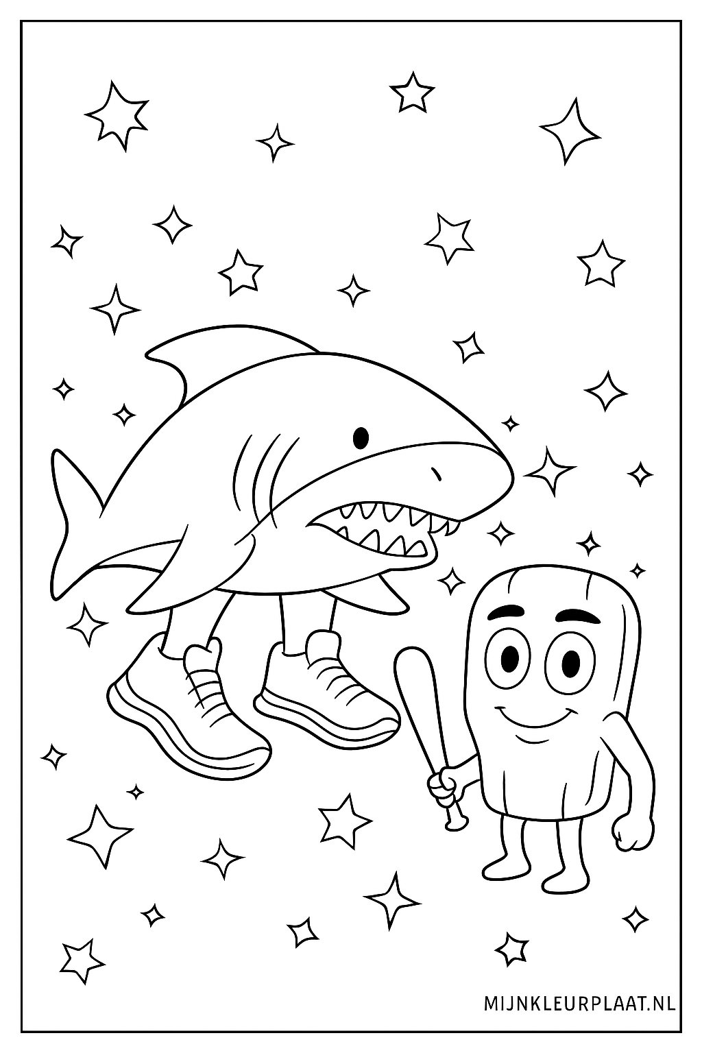 Brainrot Variant 2 coloring page for children