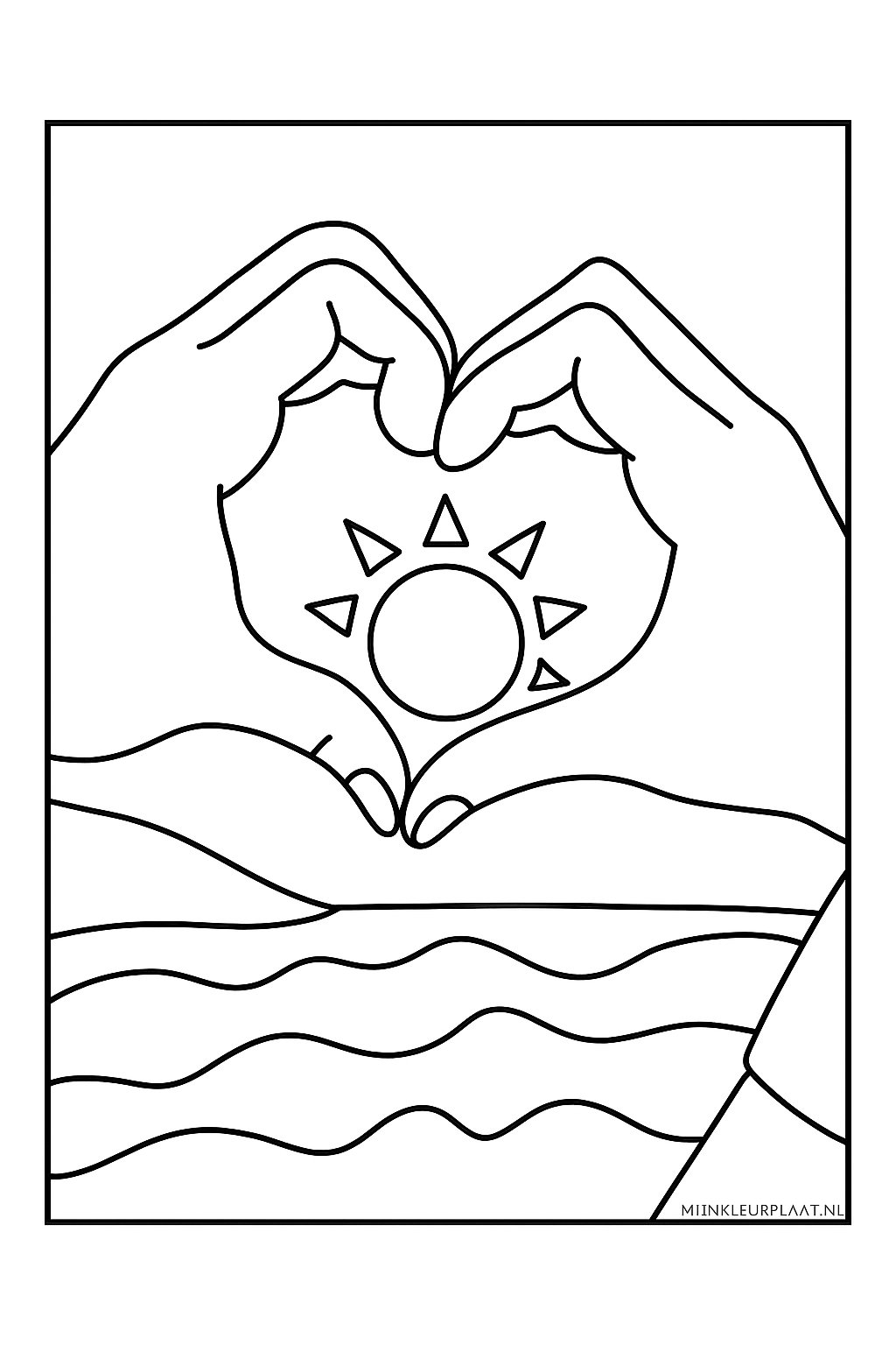 Valentijnsdag Variant 1 coloring page for children