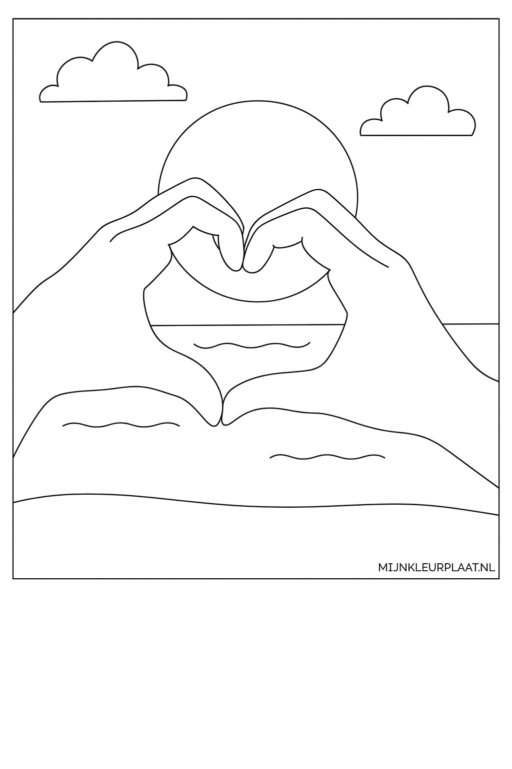 Valentijnsdag Variant 3 coloring page for children