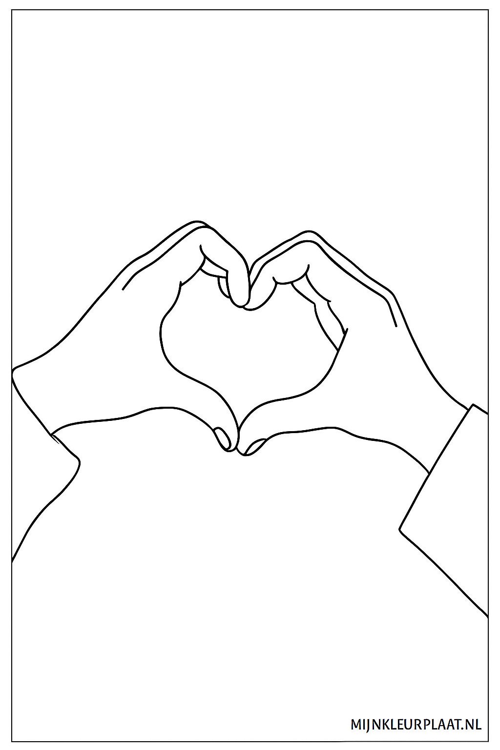 Valentijnsdag Variant 4 coloring page for children