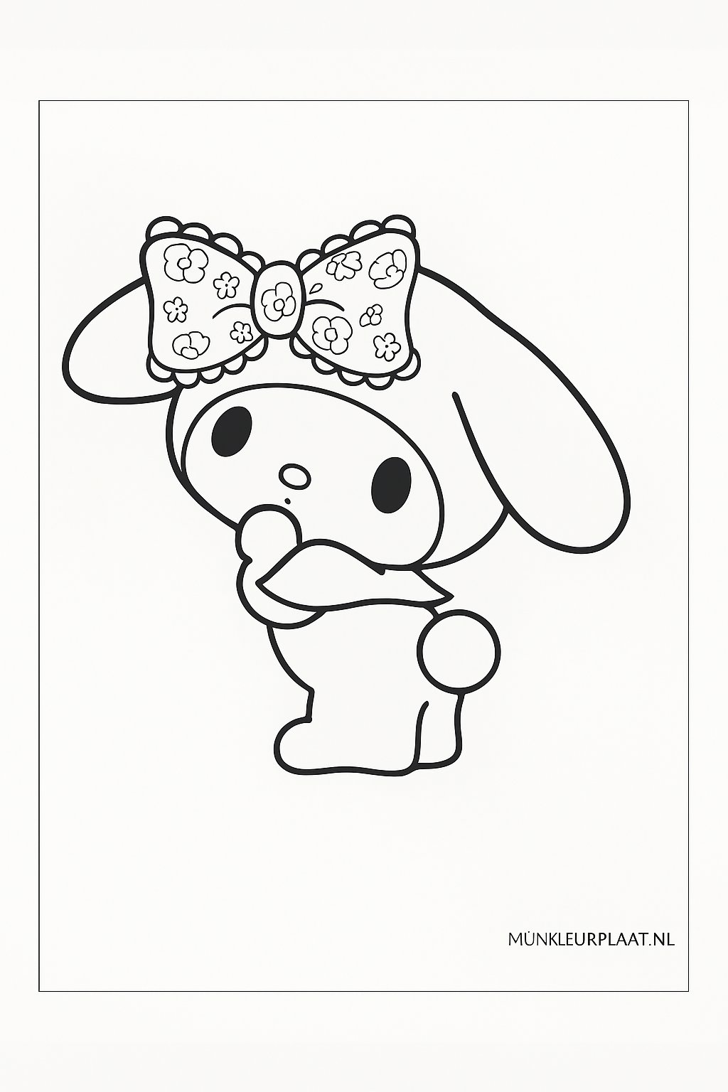 My Melody Variant 2 coloring page for children