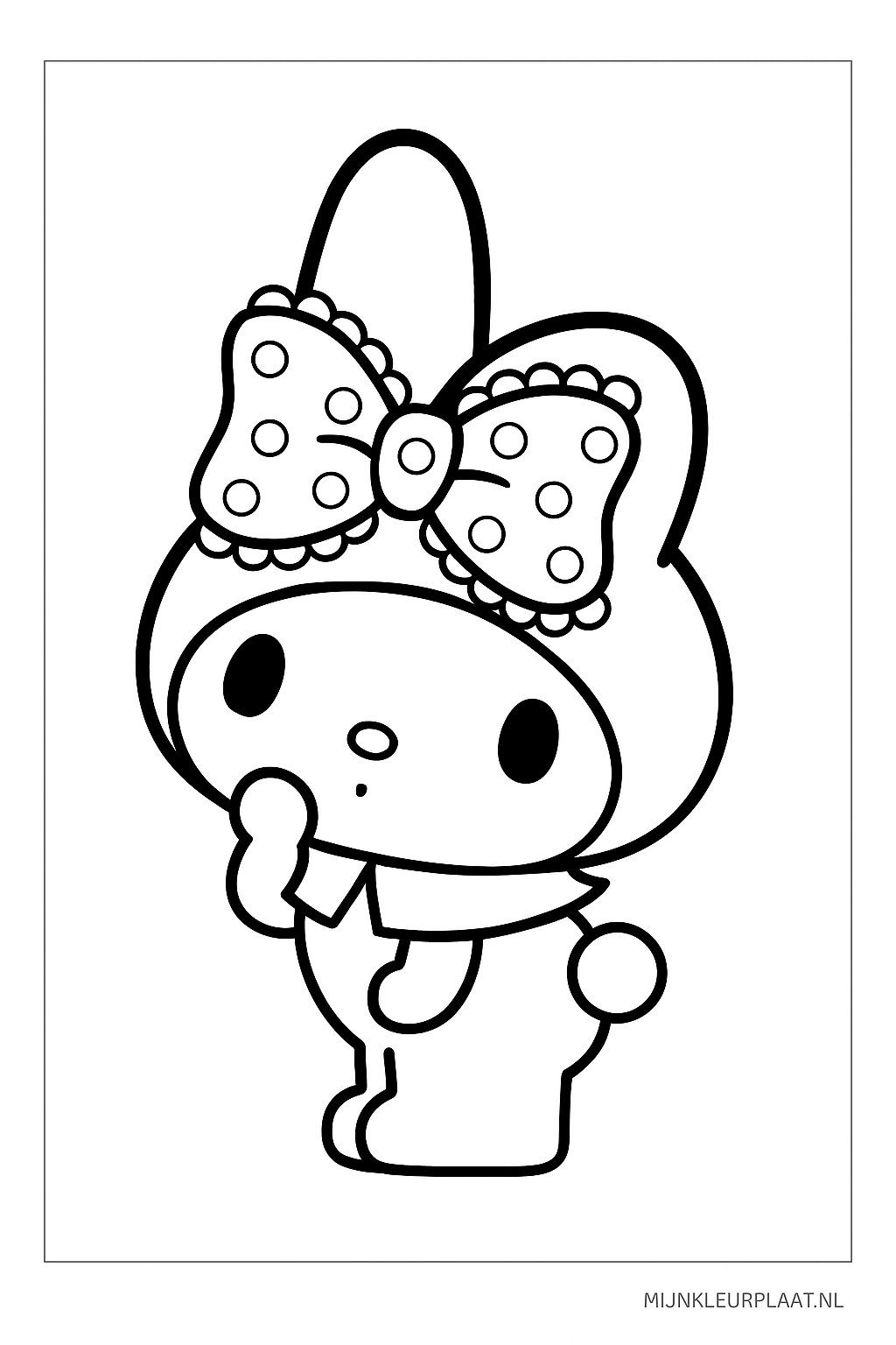 My Melody Variant 4 coloring page for children