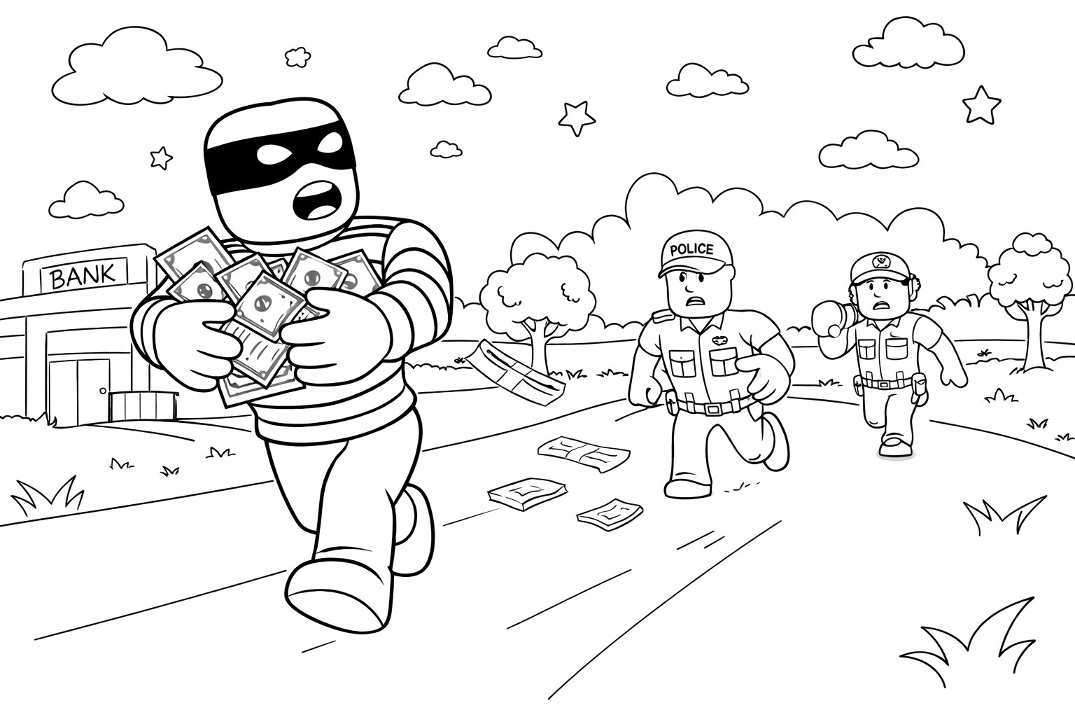 Brookhaven coloring page line art