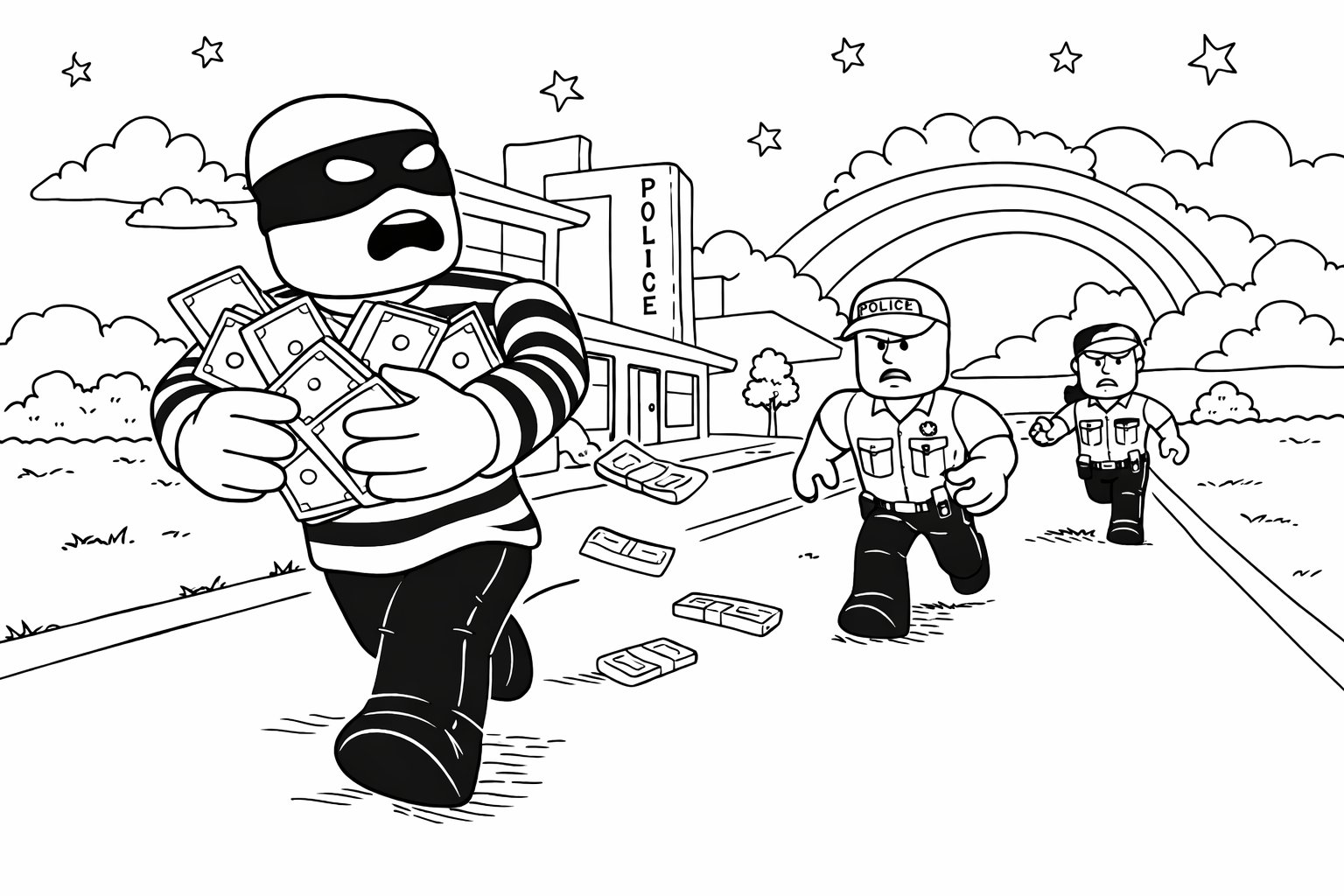 Brookhaven coloring page line art