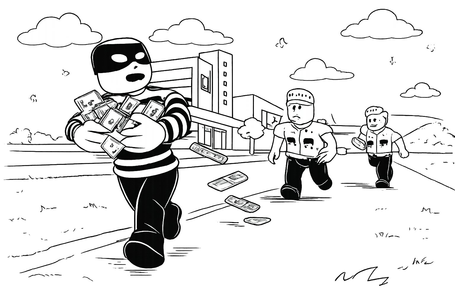 Brookhaven coloring page line art
