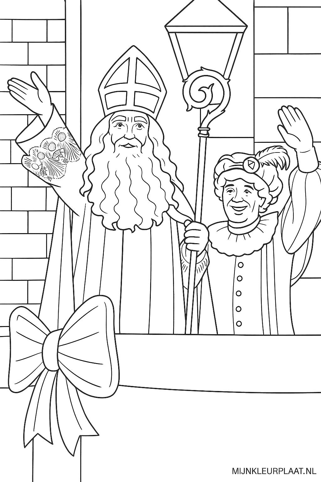 Sinterklaas Variant 4 coloring page for children