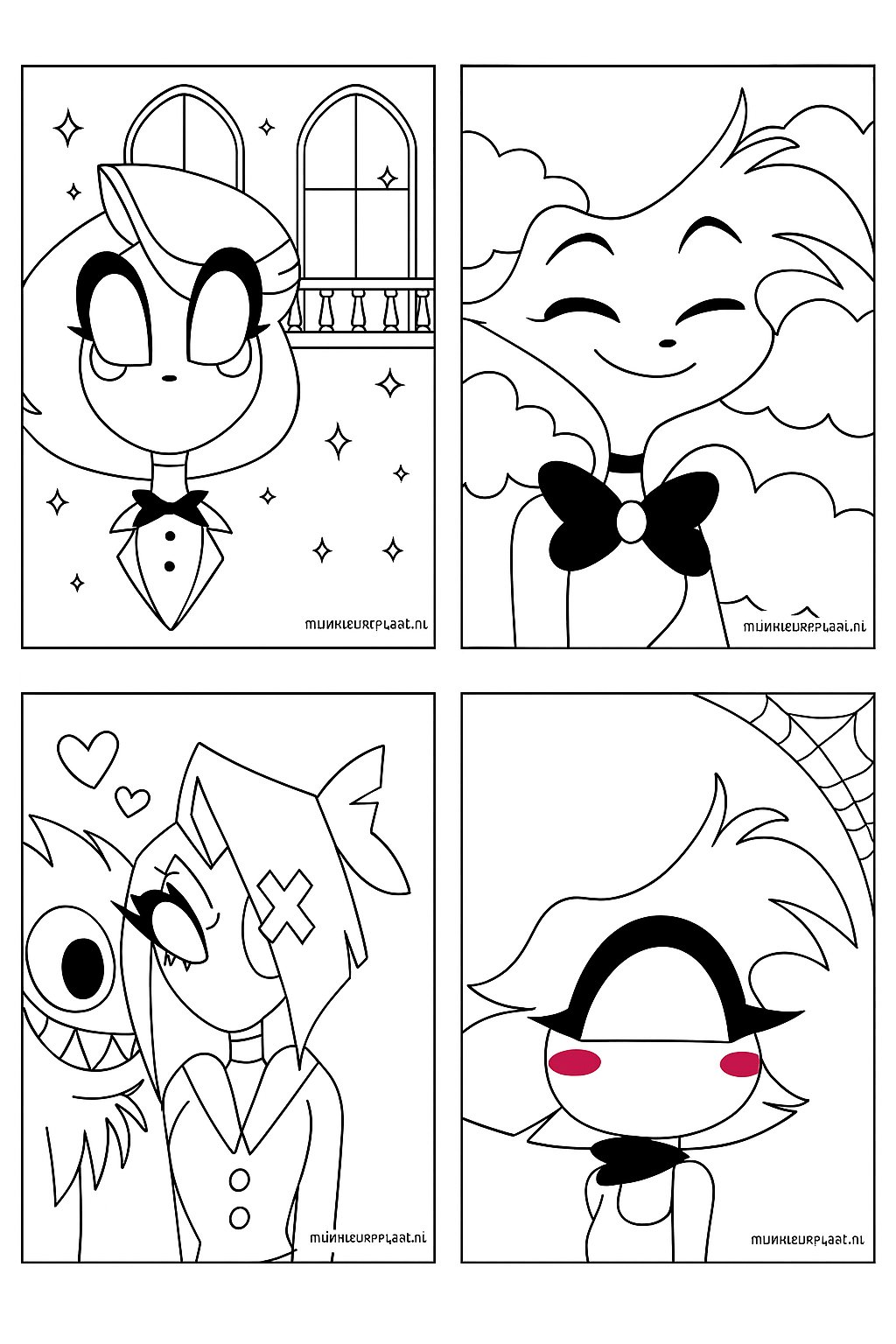 Hazbin Hotel Variant 1 coloring page for children