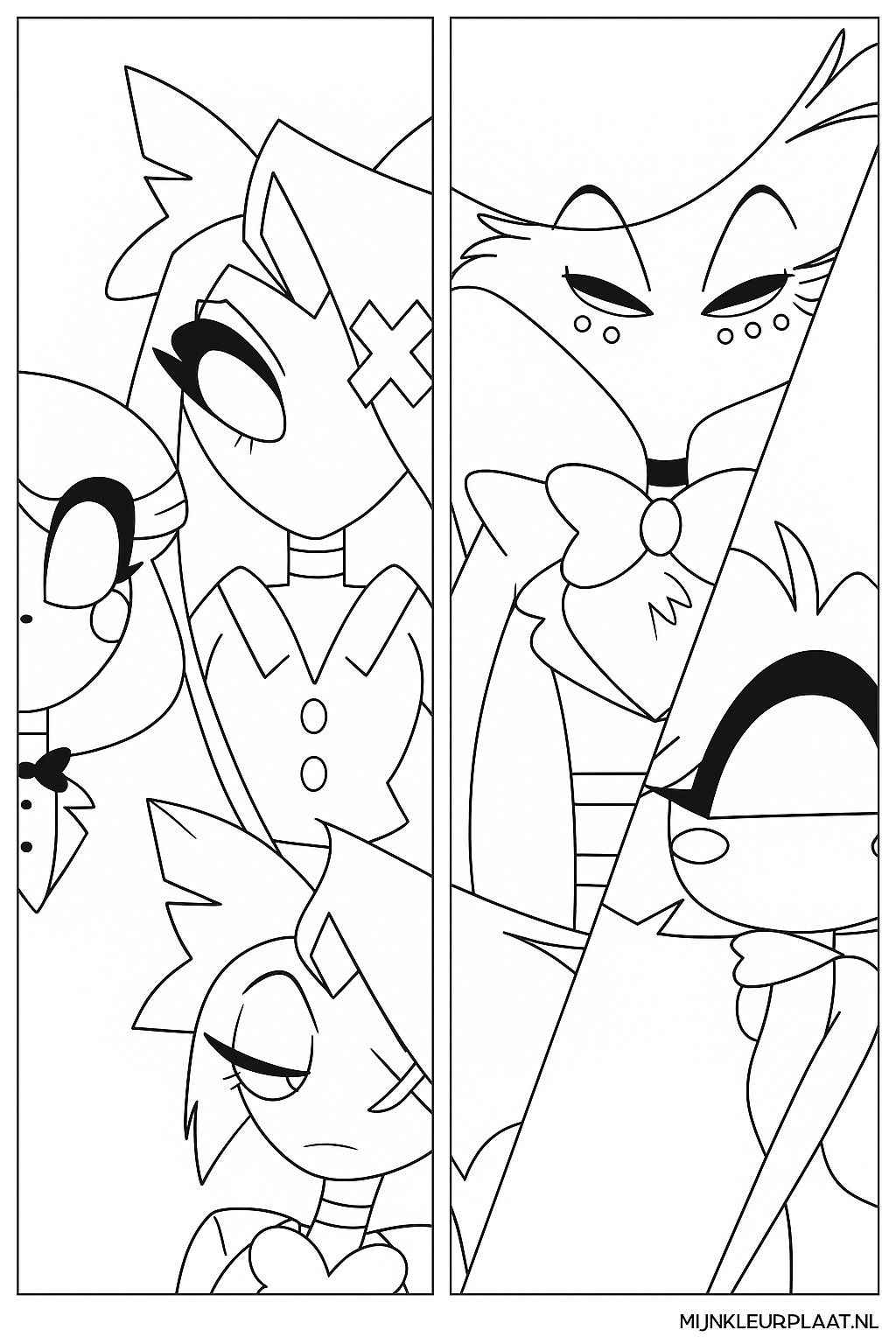 Hazbin Hotel Variant 2 coloring page for children