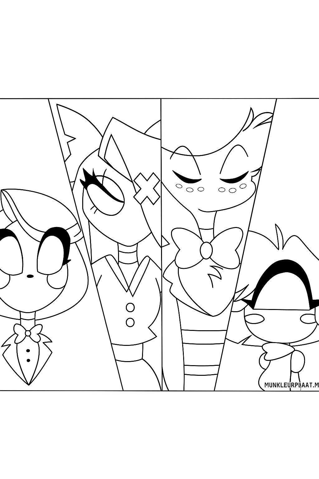 Hazbin Hotel Variant 3 coloring page for children