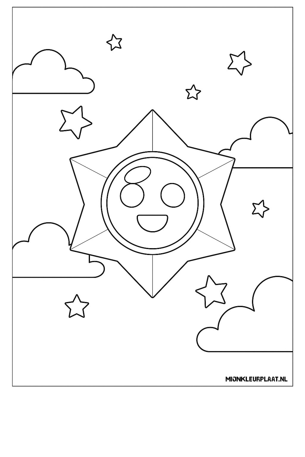 Brawl Stars Variant 3 coloring page for children