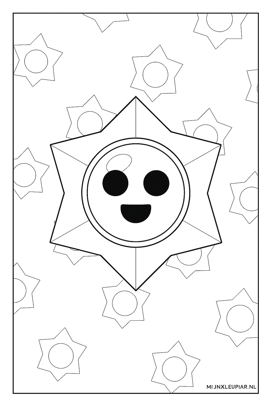 Brawl Stars Variant 4 coloring page for children
