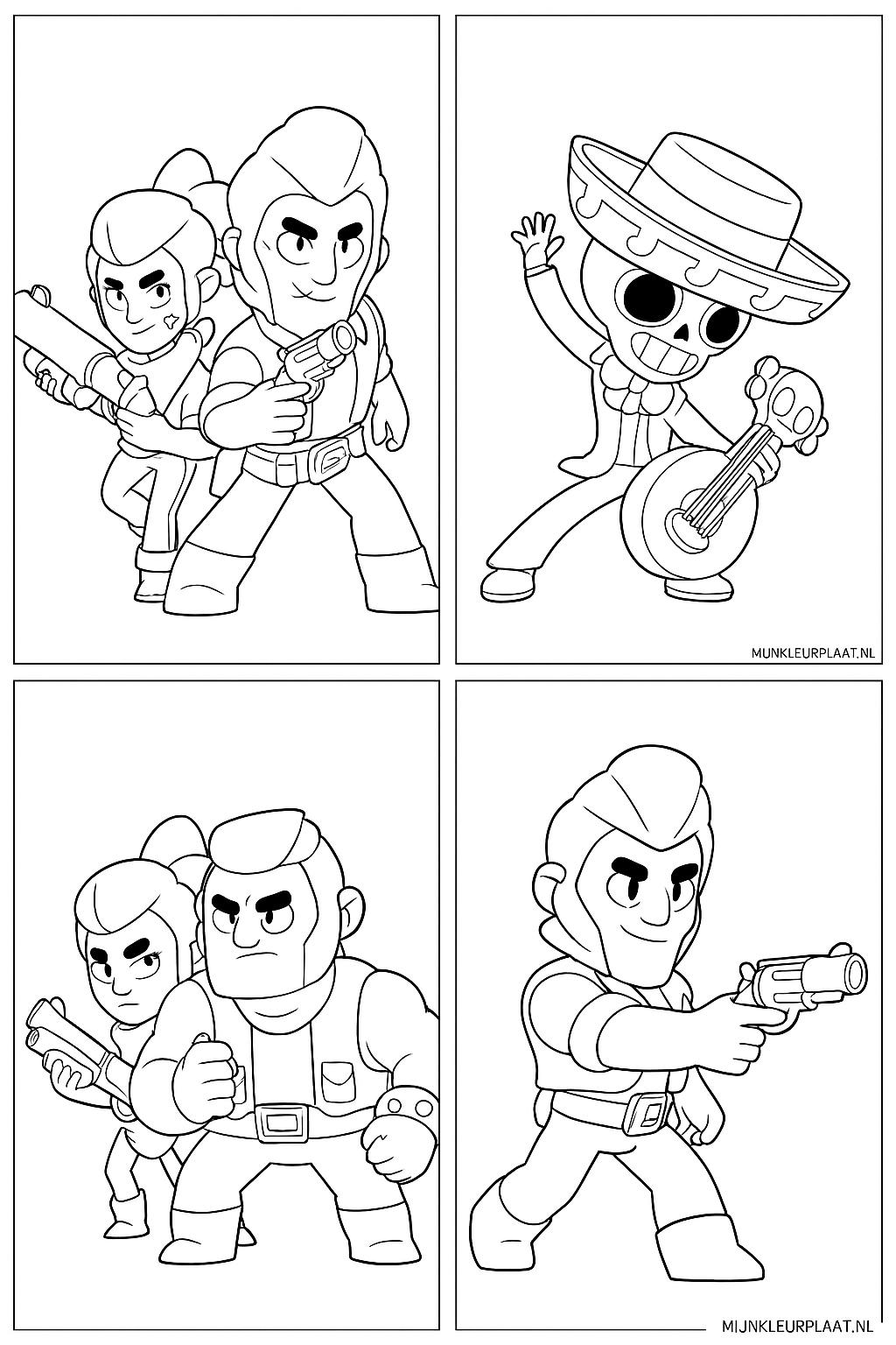 Brawl Stars Variant 1 coloring page for children