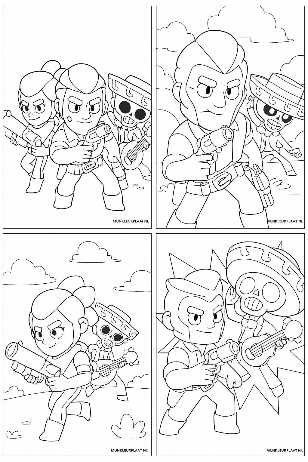 Brawl Stars Variant 3 coloring page for children