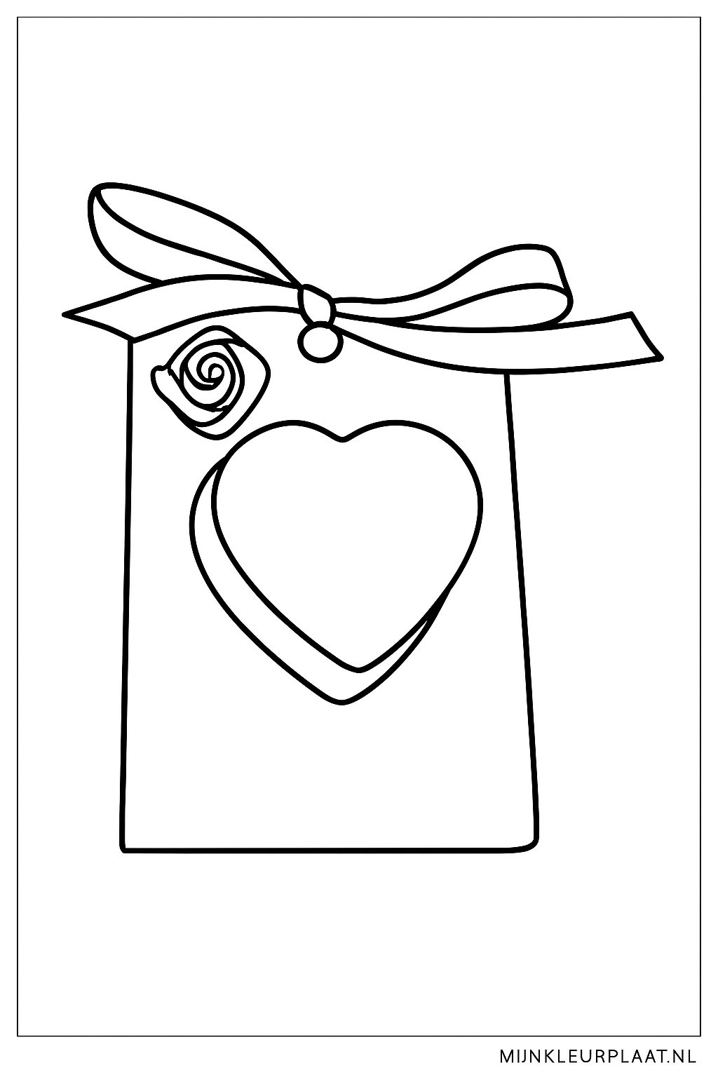 Valentijnsdag Variant 1 coloring page for children