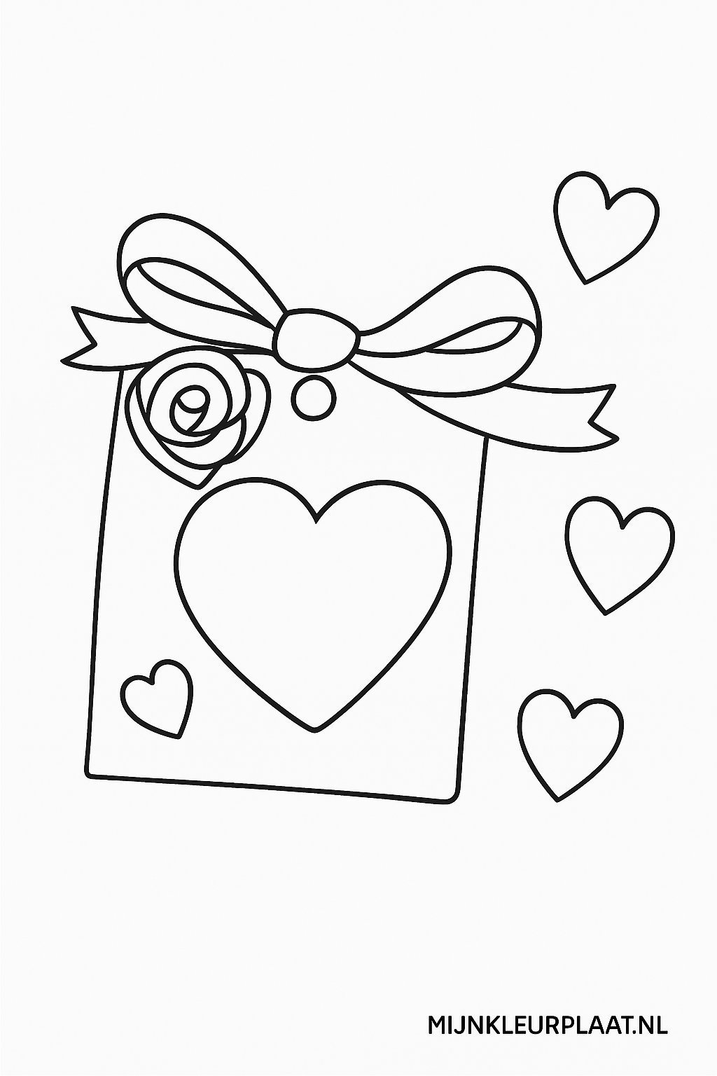 Valentijnsdag Variant 4 coloring page for children