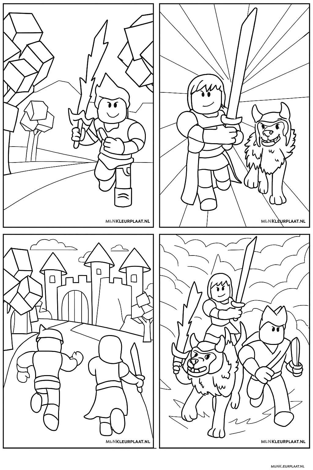 Roblox Variant 3 coloring page for children